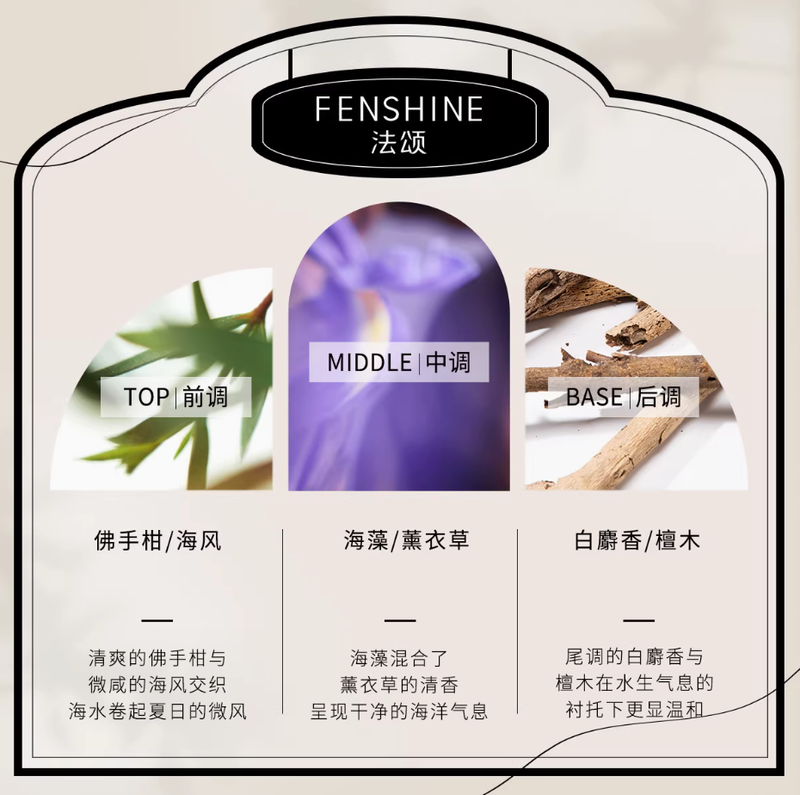 法頌香水禮物深藍男士香水古龍香水海洋木質味魅力蔚藍成風淡香水