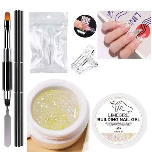 Non-Sticky Hand Nail Extension Gel Kit