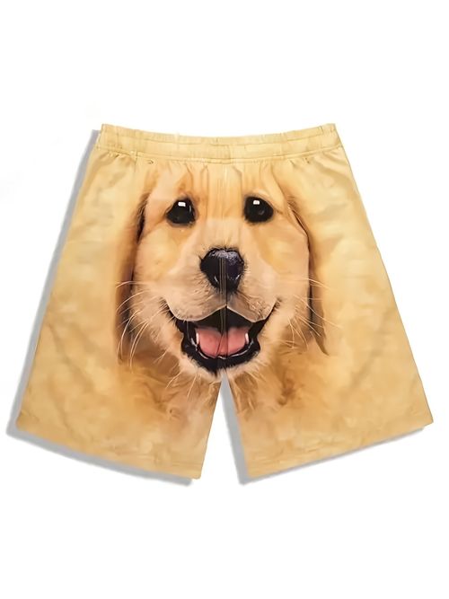 Golden Retriever Dog Head Shorts