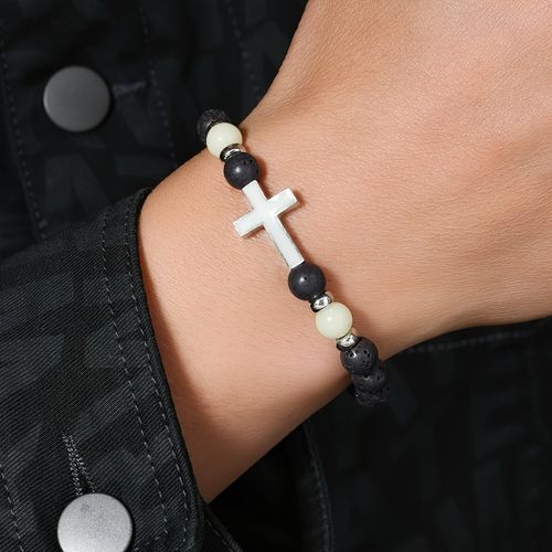 Volcano Stone Night Glow Retro Bracelet