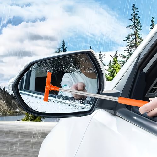 Portable Rearview Mirror Squeegee