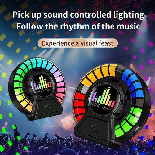 Music‑Activated RGB Car Air Freshener Light