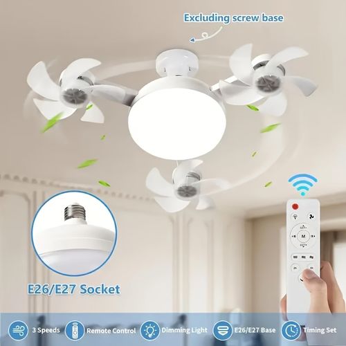 LED Smart Ceiling Fan Light