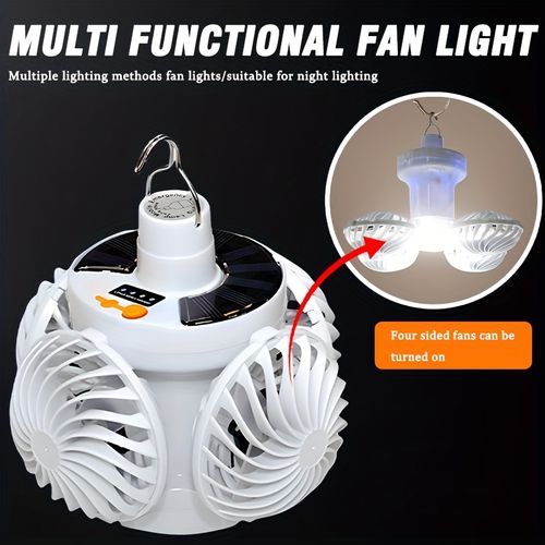 Solar Emergency Fan Light