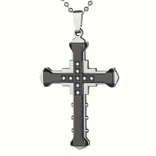 Unisex Dark Knight Cross Necklace