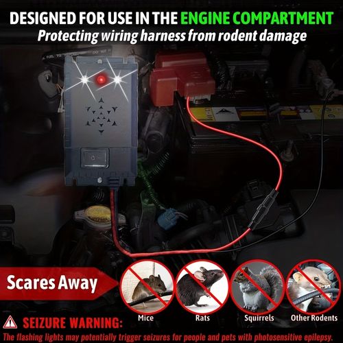 Rodent Repellent for Car Engines