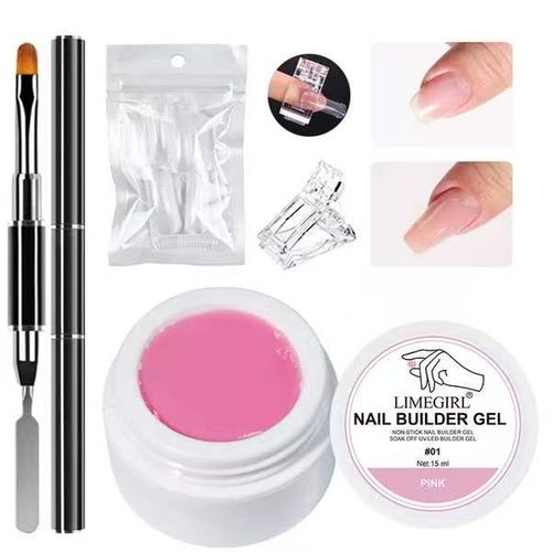 Non-Sticky Hand Nail Extension Gel Kit