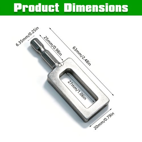 Hex Shank Iron Wire Twisting Tool