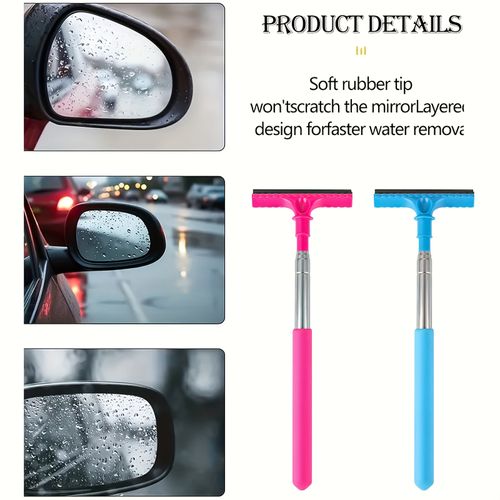 Rearview Mirror Squeegee