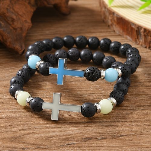 Volcano Stone Night Glow Retro Bracelet