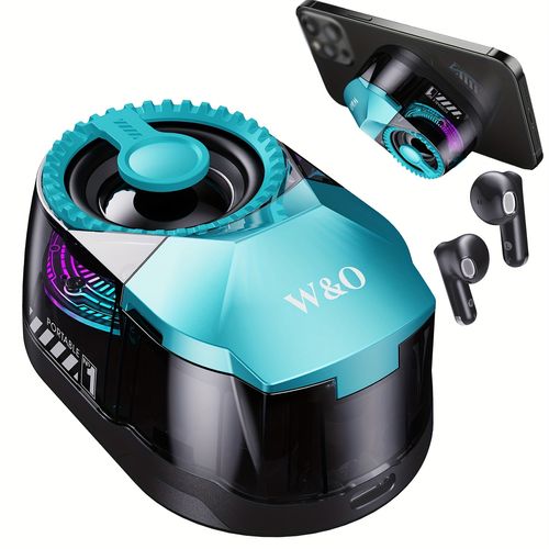 5‑in‑1 Wireless Earbuds, Speaker
