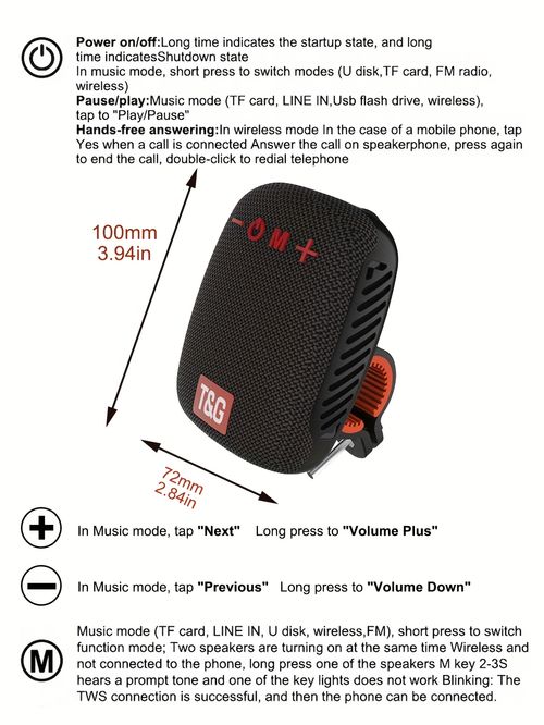 Outdoor Cycling Portable Speaker