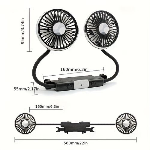 Cooling Fan for The Back Seat of Your Car