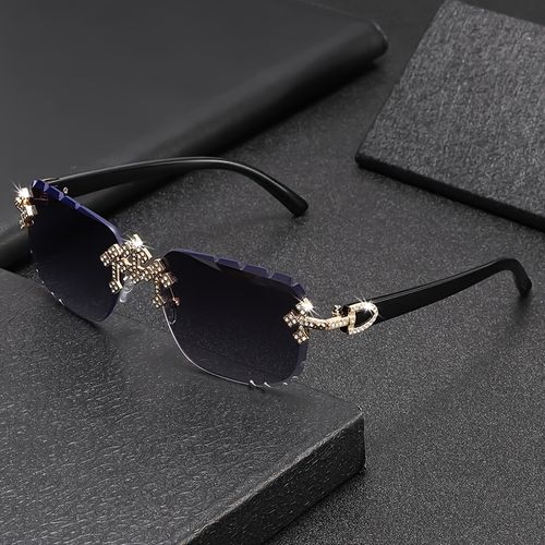 Fashion Frameless Square Decorative Glasses