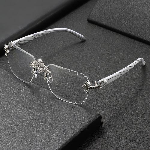 Fashion Frameless Square Decorative Glasses