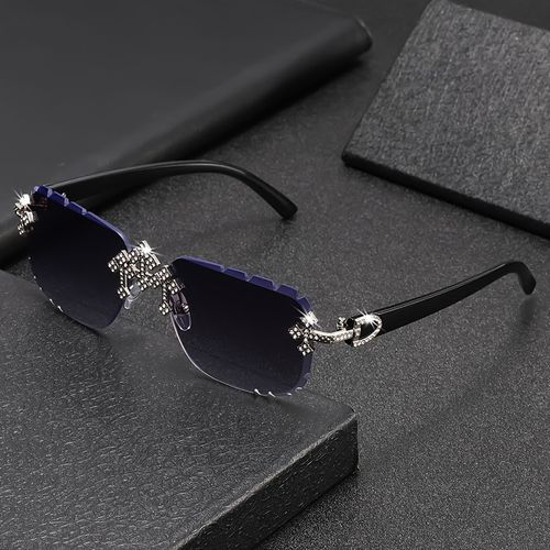 Fashion Frameless Square Decorative Glasses