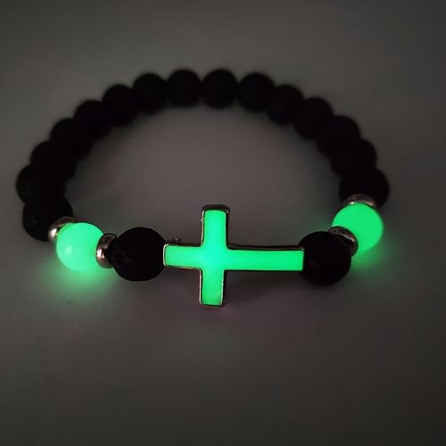 Volcano Stone Night Glow Retro Bracelet