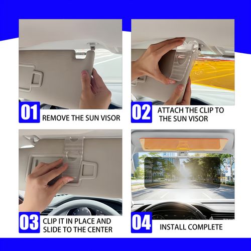 2-in-1 HD Car Anti-Glare Sun Visor