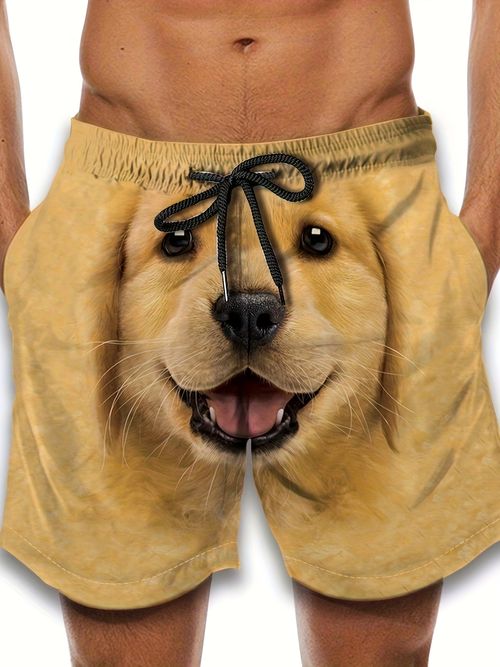 Men's & Women's Golden Retriever Dog Head Shorts