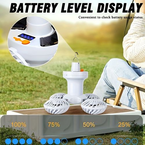 Solar Emergency Fan Light