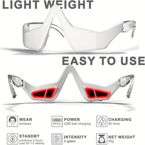 Under-Eye Red Light Relax Device