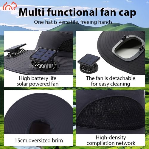 Solar Double Fan Sun Hat