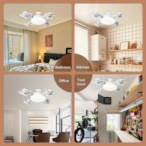 LED Smart Ceiling Fan Light
