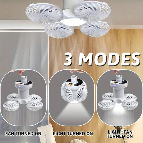 Solar Emergency Fan Light