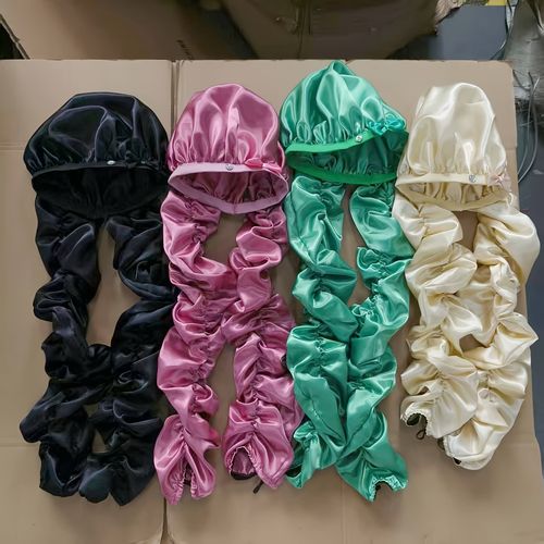 Satin No-Heat Curling Sleeping Cap