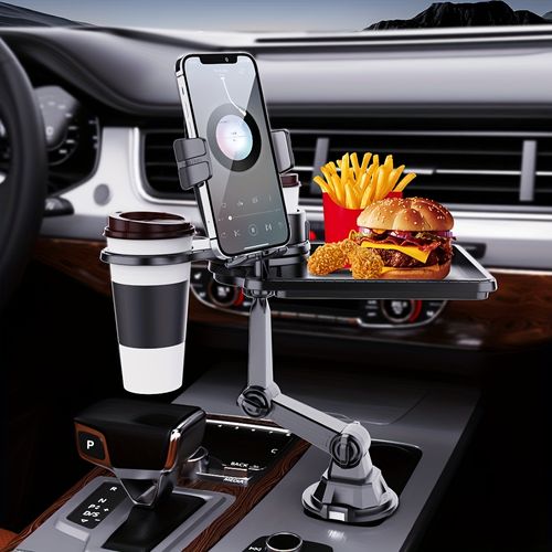 Auto Phone Mount Snack Storage Rack