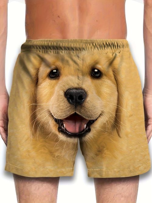 Golden Retriever Dog Head Shorts