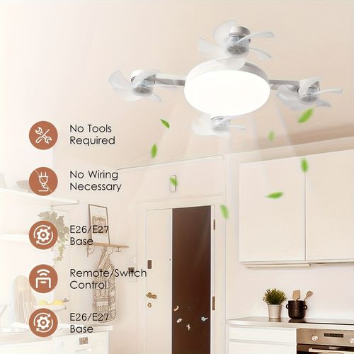 LED Smart Ceiling Fan Light