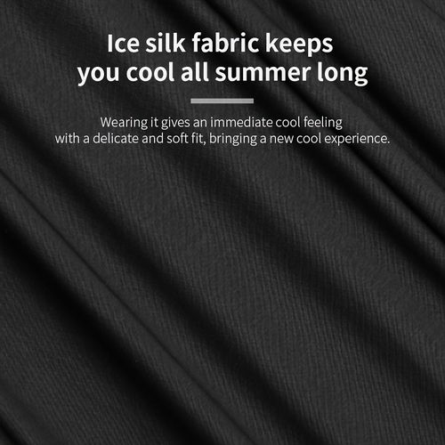Ice Silky Fiber Fabric Head Cover Face Mask