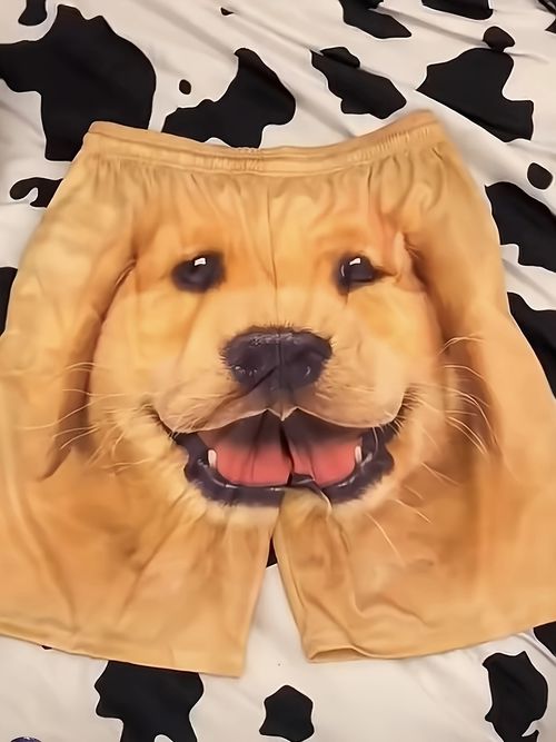 Golden Retriever Dog Head Shorts
