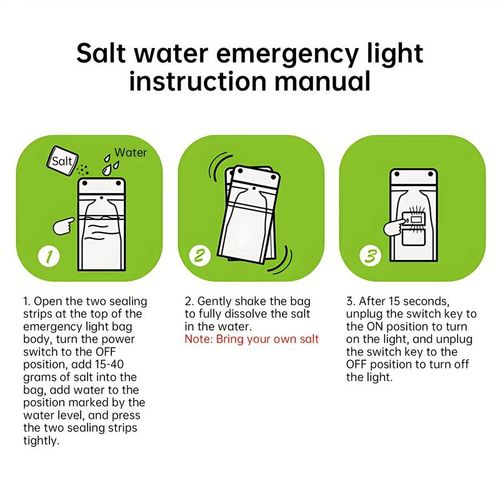Saltwater Emergency LED Lamp