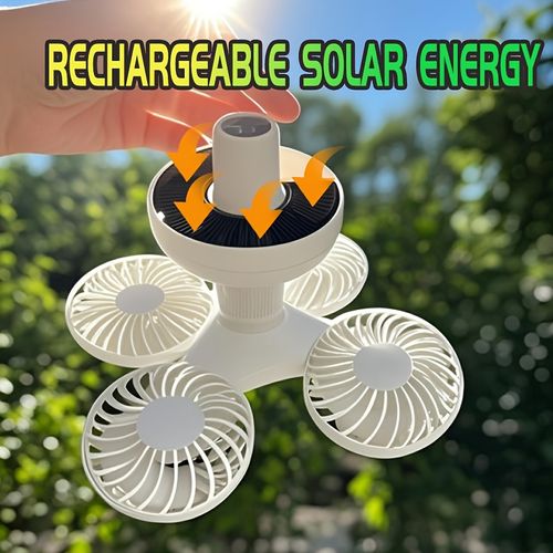 Solar Emergency Fan Light