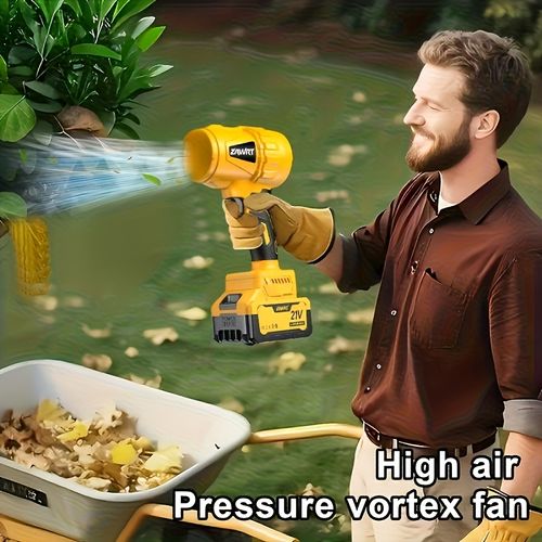 50000 RPM Akku Turbogebläser 20V, Laubbläser Hochdruck Handluftbläser für Garten Auto Schnee