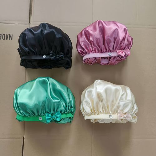 Satin No-Heat Curling Sleeping Cap