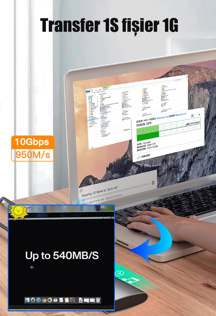 The latest technology portable SSD