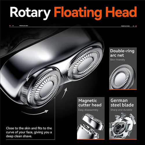 2025 New Upgrade Pocket Shaver USB Mini Shavers for Men Rechargeable Waterproof Compact Electric Razor for Home, Car, Travel