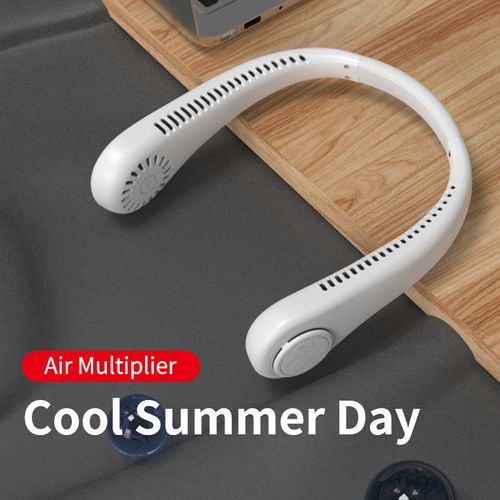 usb rechargeable fan portable outdoor hanging neck small fan mini bladeless fan hanging neck