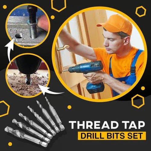 🔥 🔥 🔥Thread Tap Drill Bits 6Pcs Set