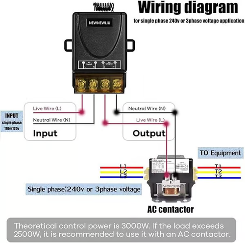 Wireless Remote Switch110V-240V remote switch