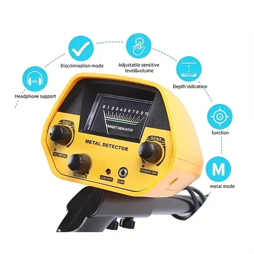 Underground Metal detector GTX 5030 Detecting copper and iron coins Full Metal detector for Easy to operate portable high precision metal detector does not contain batteries