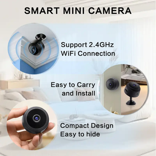 Wireless Remote Monitoring Camera, 1080P HD, 2.4G WiFi, Wide-angle Monitoring, Remote Viewing, With Battery (180MA), Used For Home Security WiFi Monitoring Camera