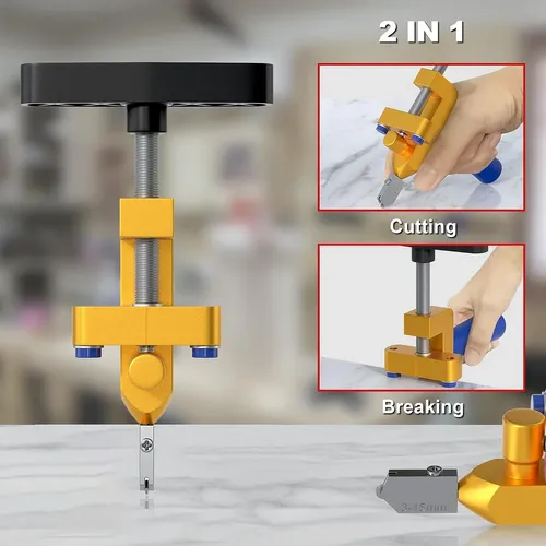 🔥🔥🔥Professional 2-in-1 Ceramic & Glass Tile Cutter - Portable Construction Hand Tool for Perfect Cuts