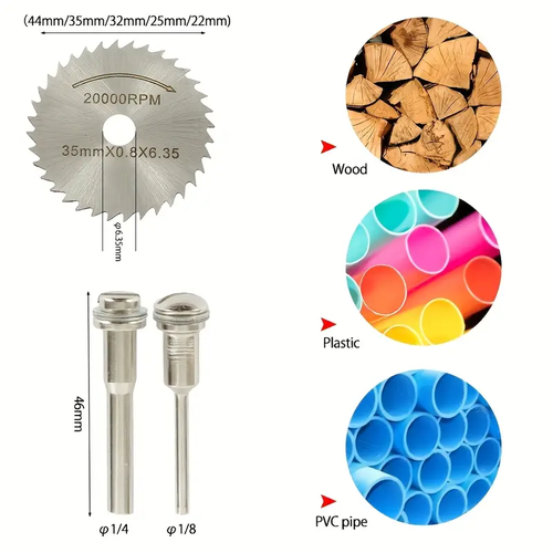 🔥🔥🔥Diamond Metal Saw Blades 32pcs Mini HSS Diamond Metal Saw Blades - Circular Saw Blade Resin Woodworking Discs for Rotary Tools