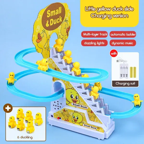 🔥BIG SALE 50% OFF🔥🔥Electric Duck Slide Track With Lights And Music🔥 😍