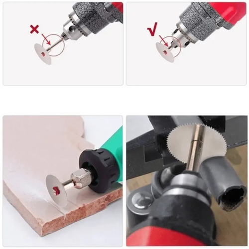 🔥🔥🔥Diamond Metal Saw Blades 32pcs Mini HSS Diamond Metal Saw Blades - Circular Saw Blade Resin Woodworking Discs for Rotary Tools