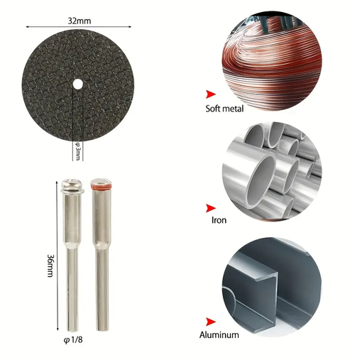 🔥🔥🔥Diamond Metal Saw Blades 32pcs Mini HSS Diamond Metal Saw Blades - Circular Saw Blade Resin Woodworking Discs for Rotary Tools